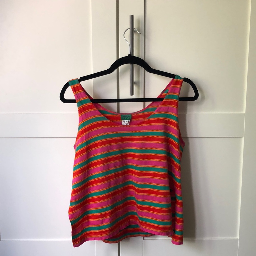 Kenzo striped cotton tank